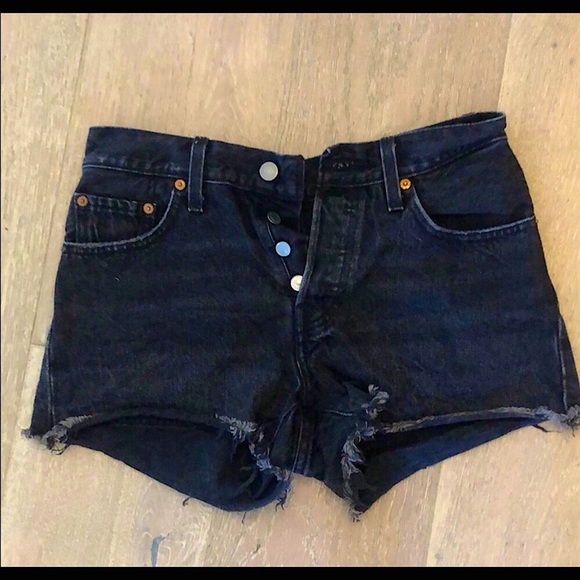 Levi's Denim - Black Levi’s cut off shorts